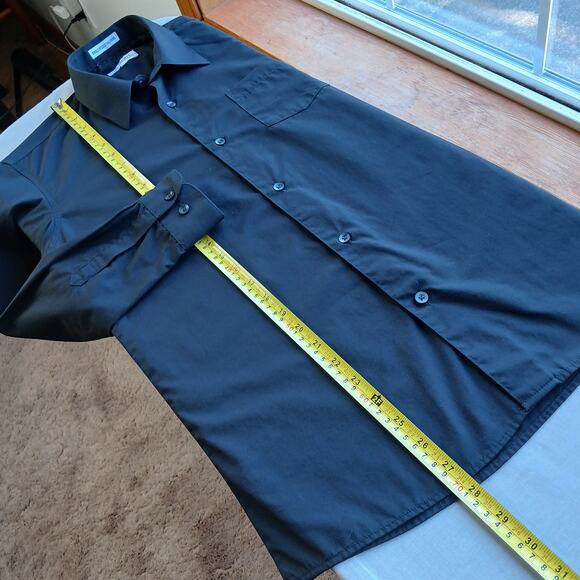 Gioberti Single Needle Tailoring Kids Black Dress Shirt sz 16 long sleeve unisex - Picture 7 of 11